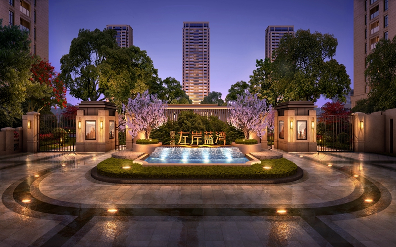 壹德-左岸藍(lán)灣城市廣場(chǎng)